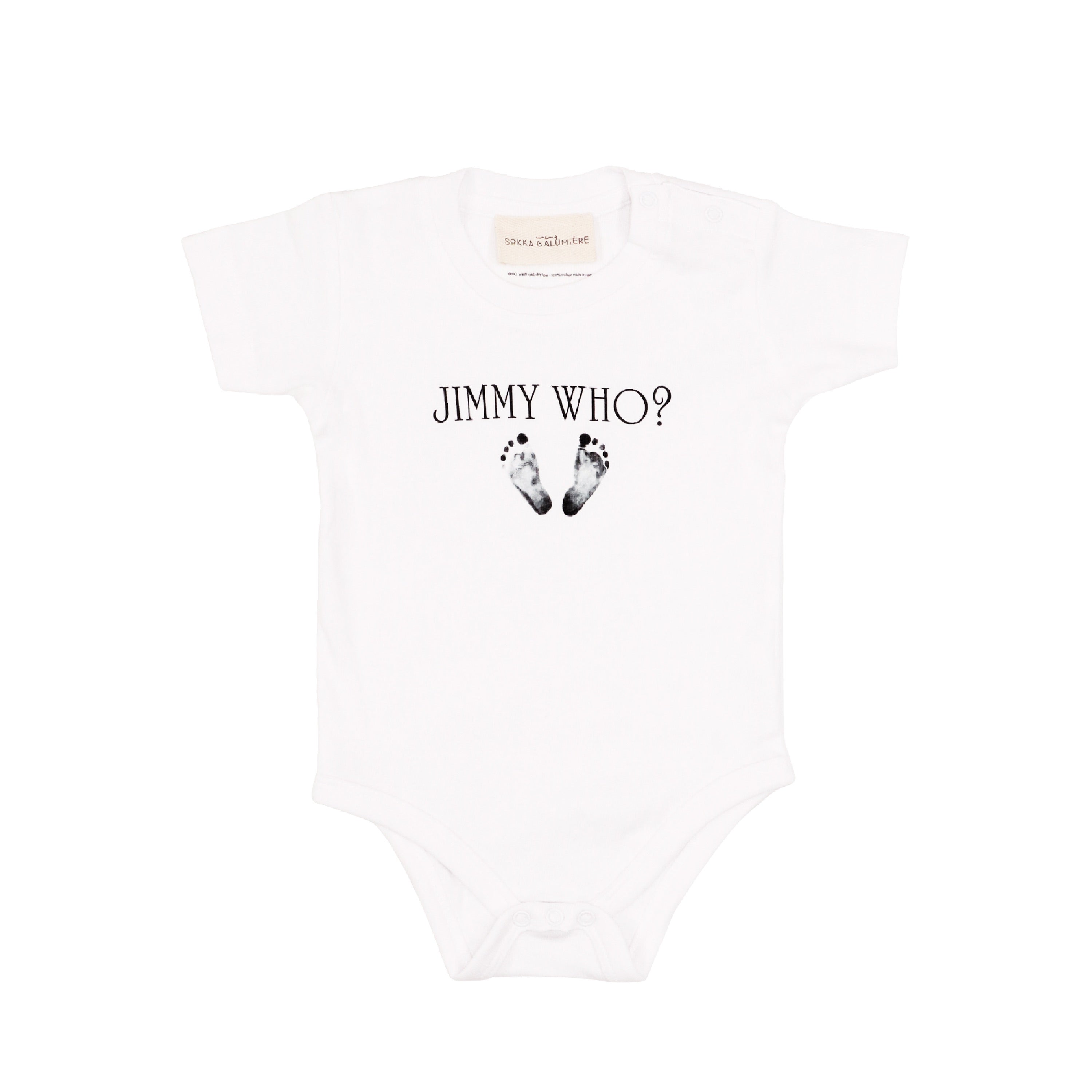 Jimmy Who? Baby Onesie