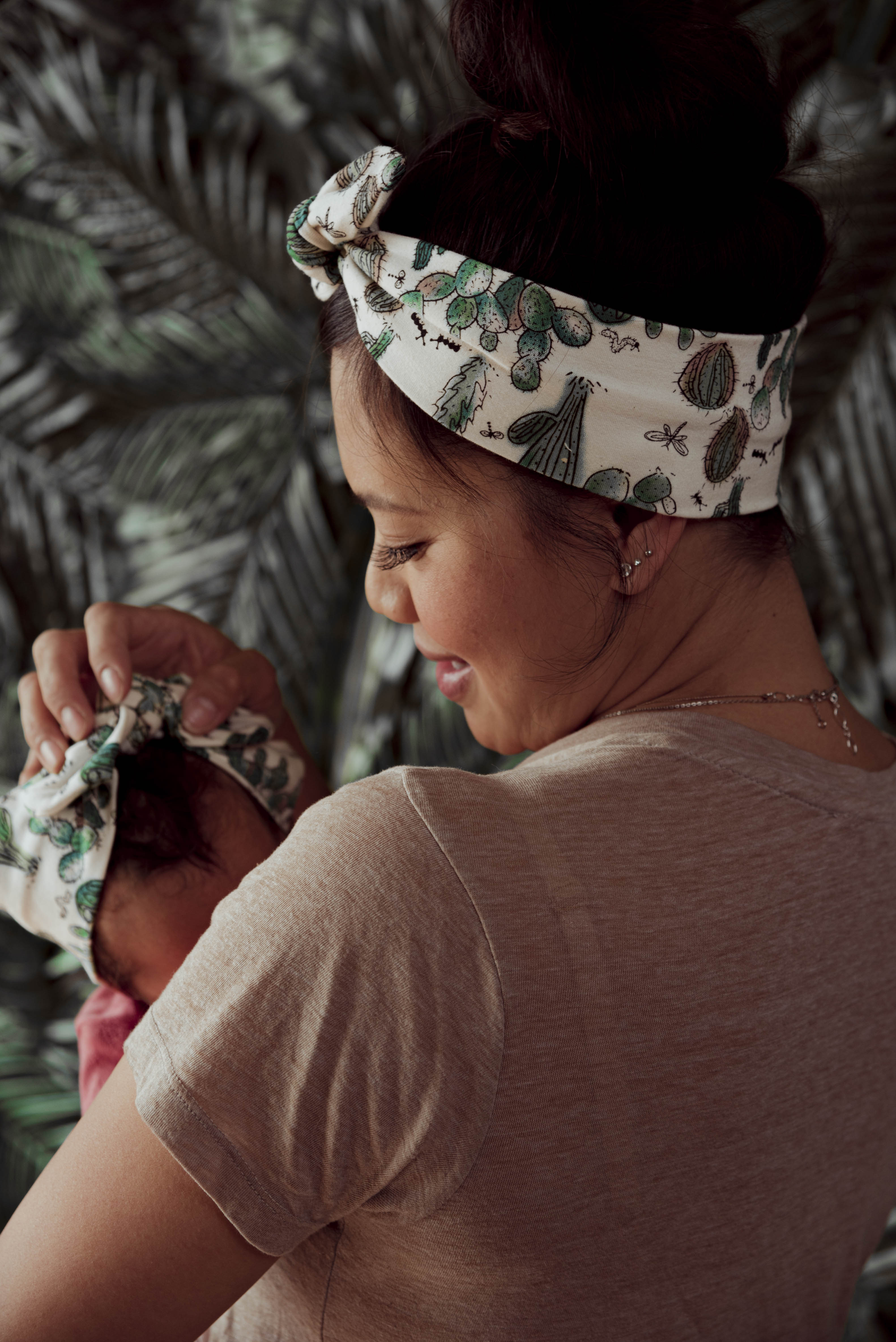 Spineless Prickly Pear Cactus Headwrap - Organic